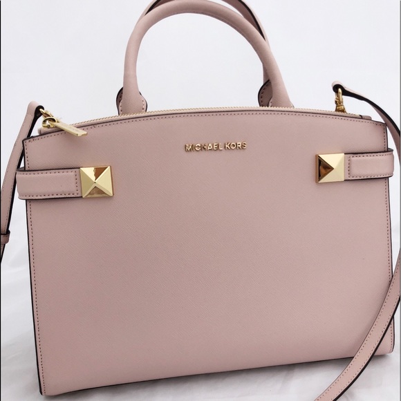 Gaby’sBags👜💕- NWT Michael Kors Satchel Pink - Picture 5 of 8